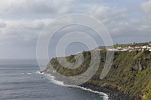 Coastline in Relva near Ponta Delgada. Sao Miguel island, Azores, Portugal photo