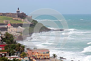 Coastline of San Juan in Puerto Rico