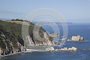 Coastline at Silencio Beach; Asturias photo
