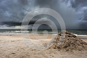 Coastline storm