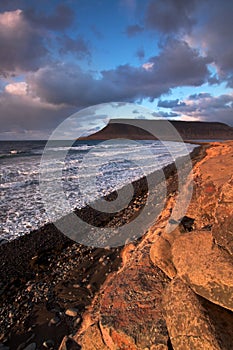 Coastline at sunset