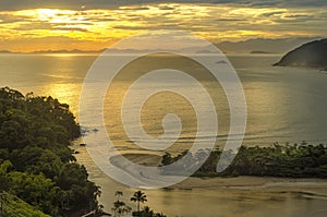 Coastline of SÃÂ£o Paulo state , Brazil. photo