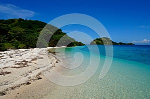 Coastline turqoise tropical island photo