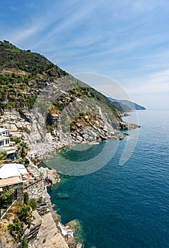 Coastline in Vernazza - Cinque Terre Liguria Italy