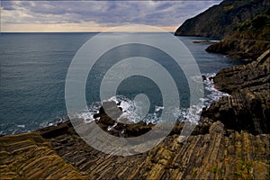 And coastline in via dell amore photo