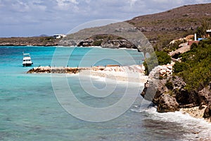 Coastline Views around Curacao Caribbean island