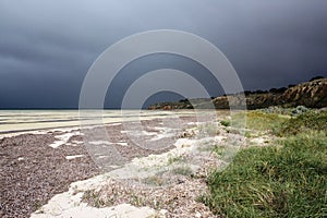 Coastline of Yorke Peninsula on a gloomy day