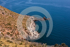 Coastline of the Zingaro Nature Reserve, Scopello, Trapani, Sicily