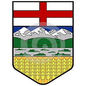 Coat of arms of Alberta in Canada