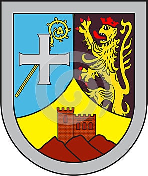 Coat of arms of Annweiler am Trifels in Suedliche Weinstrasse of Rhineland-Palatinate, Germany