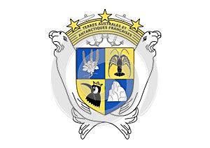 Coat of arms Austral And antarctic French photo