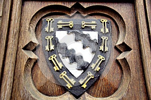 Coat of Arms on the Broad Street Entrance of Exeter College