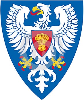 Coat of arms of the city of Akureyri. Iceland.