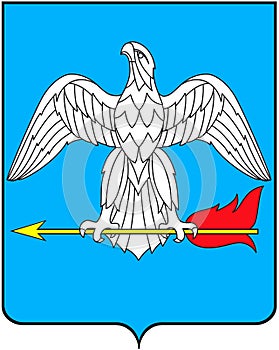 Coat of arms of the city of Balabanovo. Kaluga region . Russia