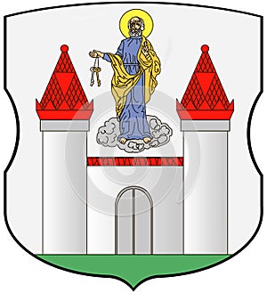 Coat of arms of the city of Borisov. Belarus photo