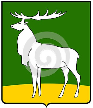 Coat of arms of the city of Buzuluk. Orenburg region . Russia