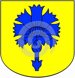 Coat of arms of the city of Cale. Estonia