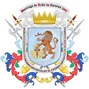 Coat of arms of the city of Caracas Venezuela