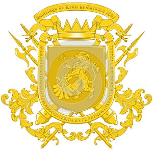 Coat of arms of the city of Caracas Venezuela