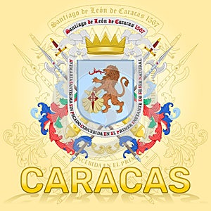 Coat of arms of the city of Caracas Venezuela