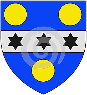 Coat of arms of the city of Cherbourg-Octeville, France