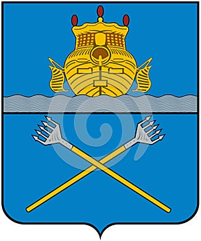 Coat of arms of the city of Chukhloma, 1779, Kostroma region. Russia