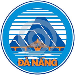 Coat of arms of the city of Danang. Vietnam