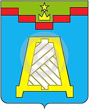 Coat of arms of the city of Dedovsk 1989 Moscow region  . Russia