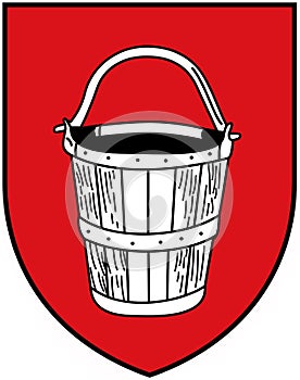 Coat of arms of the city of Emmerich am Rhein. Germany