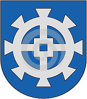 Coat of arms of the city of Forss. Finland