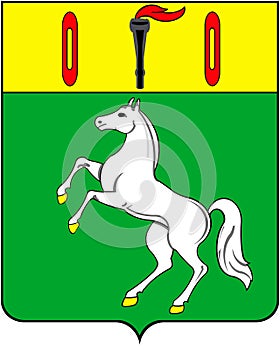 Coat of arms of the city of Gavrilov Posad. Ivanovo region. Russia