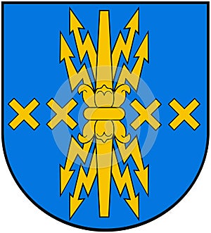 Coat of arms of the city of Harjavalta. Finland