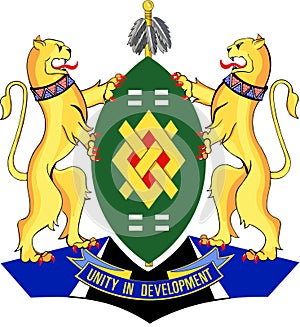 Coat of arms of the city of Johannesburg. Republic of South Africa