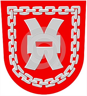 Coat of arms of the city of JÃ¤msÃ¤nkoski. Finland