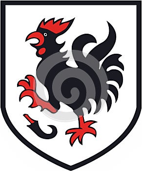 Coat of arms of the city of Khan. Germany