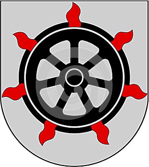 Coat of arms of the city of Lahti. Finland.