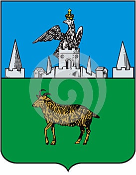 Coat of arms of the city of Lugan in 1781. Oryol Region . Russia