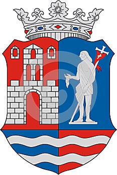 Coat of arms of the city of Mosonmagyarovar. Hungary