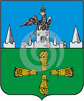 Coat of arms of the city of Mtsensk in 1781. Oryol Region . Russia