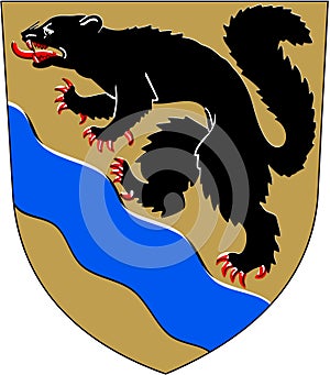 Coat of arms of the city of Nokia. Finland