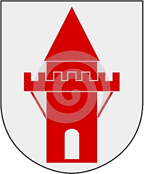 Coat of arms of the city of Nykoping. Sweden