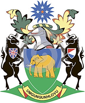Coat of arms of the city of Pietermaritzburg. SOUTH AFRICA.
