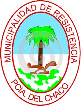 Coat of arms of the city of Resistencia. Argentina photo