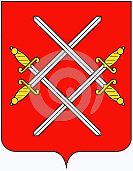Coat of arms of the city of Ruza. Moscow region. Russia photo