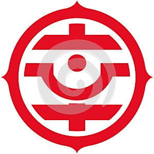 Coat of arms of the city of Shiki. Saitama Prefecture. Japan