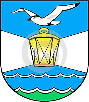 Coat of arms of the city of Svetly. Kaliningrad region . Russia