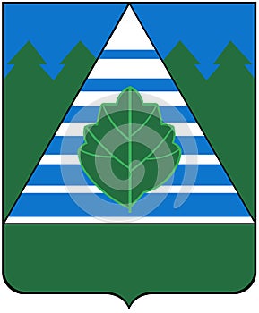 Coat of arms of the city of Troitsk. Moscow region . Russia