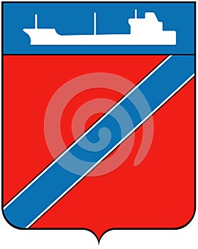 Coat of arms of the city of Tuapse. Krasnodar region. Russia