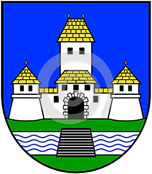 Coat of arms of the city of Weiz. Austria.
