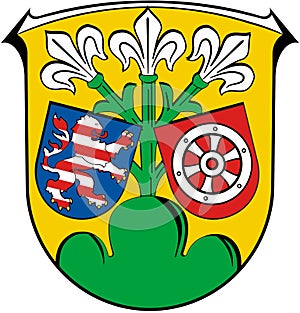 Coat of arms of the city of Wetter. Germany.